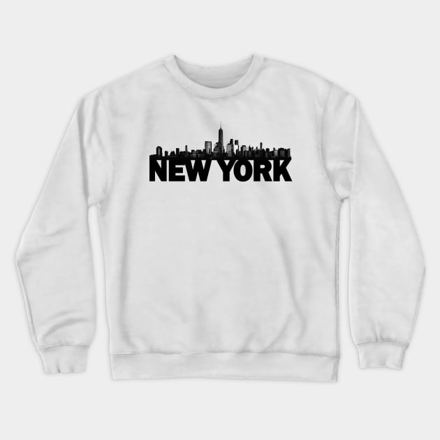 NYC Skyline Crewneck Sweatshirt by OverEasyDesigns